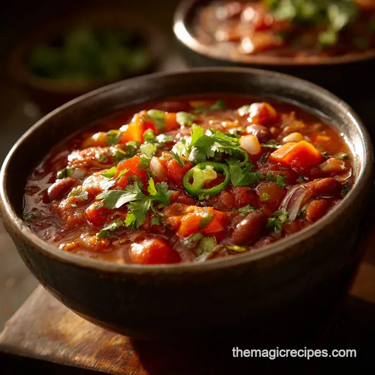 Daniel Fast Recipes: Hearty Autumn Chili presentation
