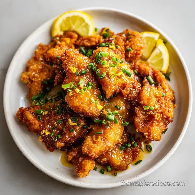 Honey Lemon Chicken with Tangy Glaze