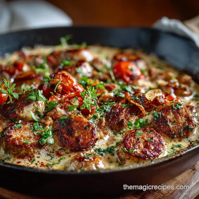 Keto Lunch Recipes: the 35-Minute Creamy Tuscan Power Skillet presentation
