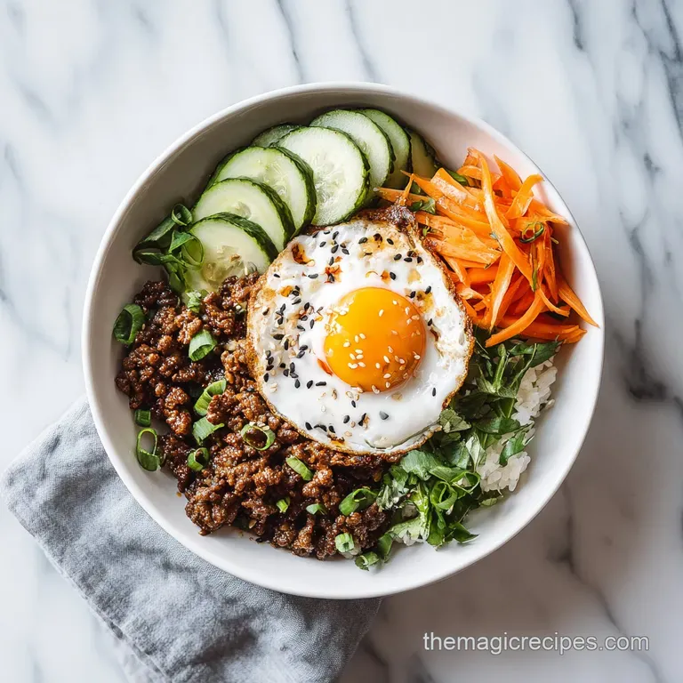 Korean Ground Beef Bowl with Gochujang