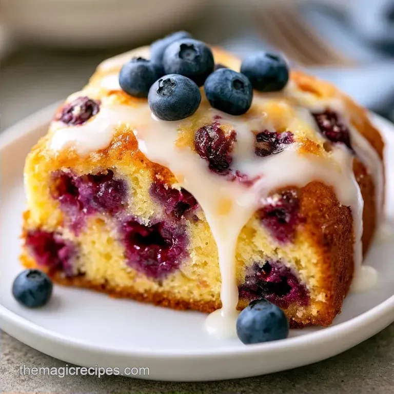 Bakery Quality Lemon Blueberry Summer Cake
