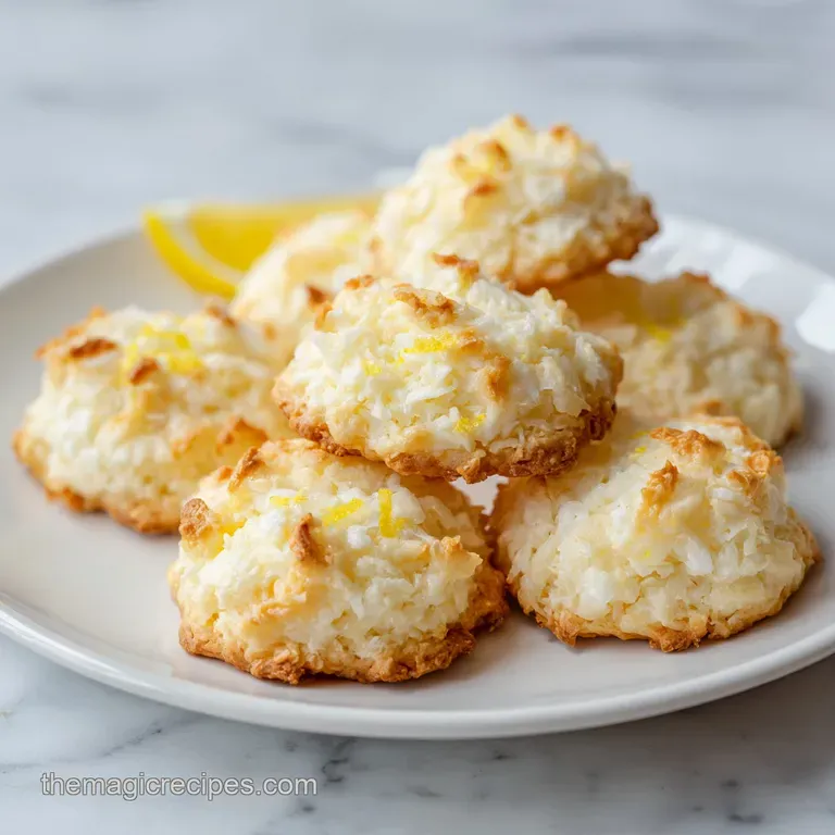 Lemon Coconut Cheesecake Cookies: Zesty Swirl