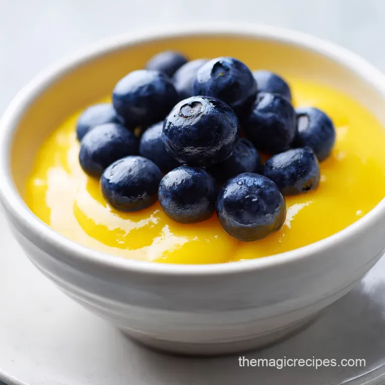 Lemon Dessert Recipe with Fresh Berries