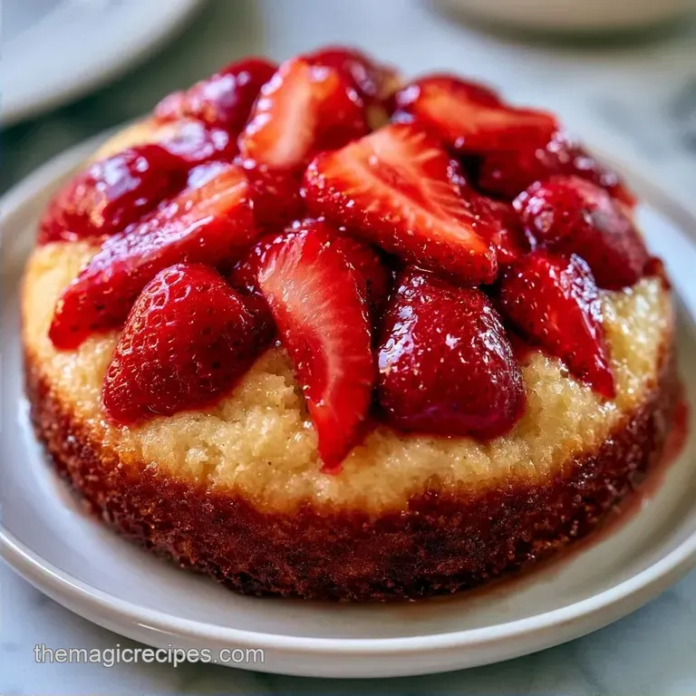 Cloud-Like Light Strawberry Sponge Cake
