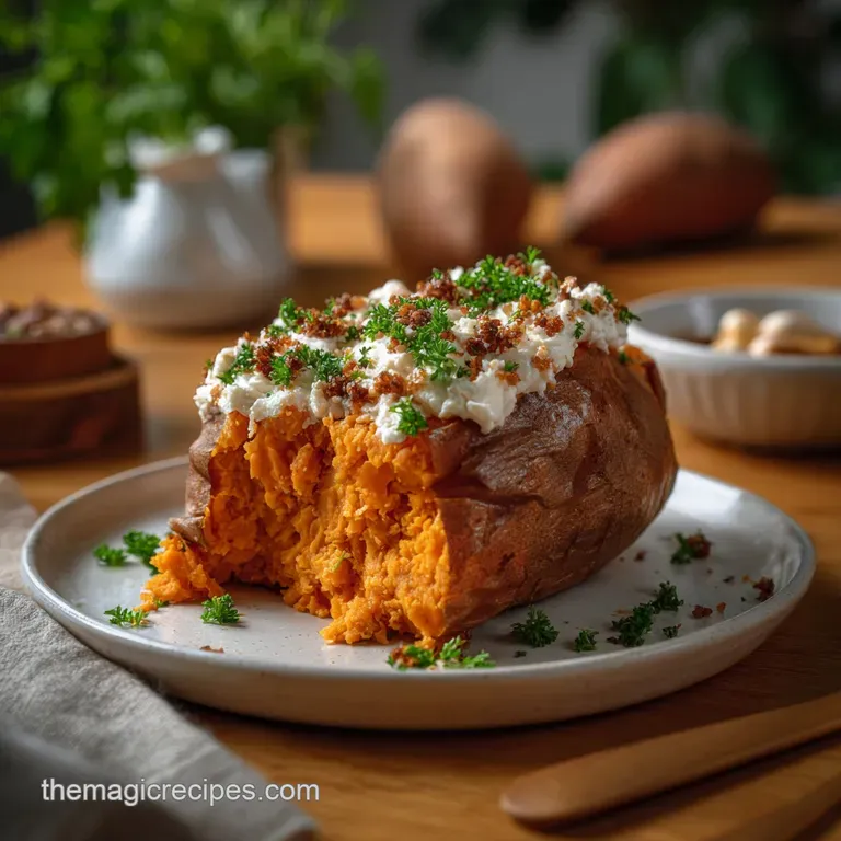 The Lightest Sweet Potato Souffle Ever presentation