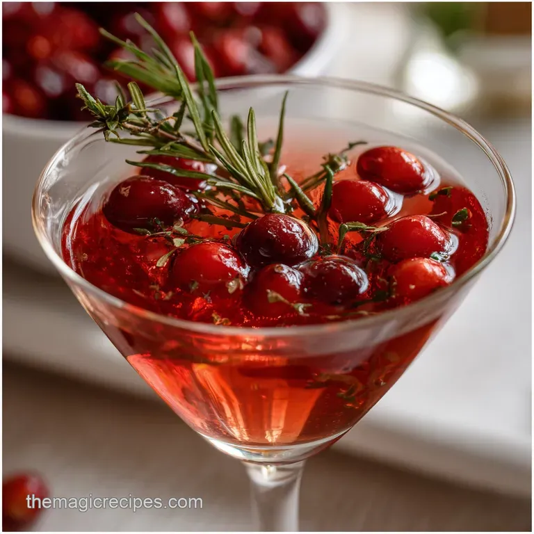 Christmas Cocktails: the Mistletoe Martini Elixir presentation