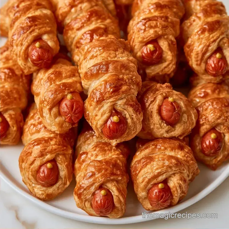 Mummy Hot Dogs Recipe with Crescent Dough