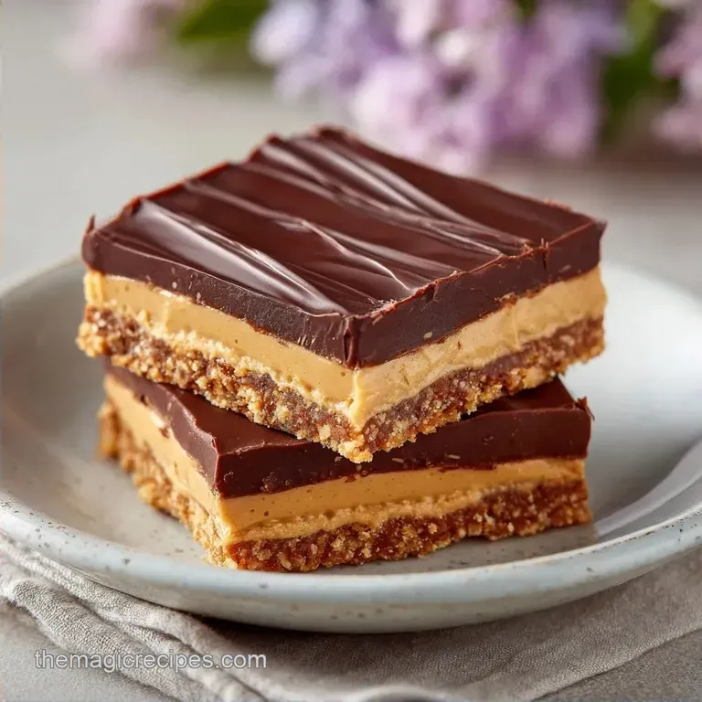 Easy No Bake Peanut Butter Bars: Fudgy and Rich