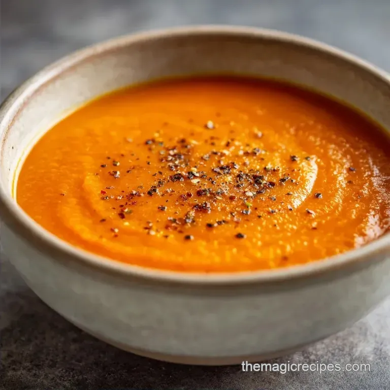 Peppery Roasted Veggie Soup: Smoky and Velvety
