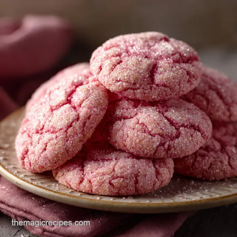 Crumbl Cookies: Chilled Pink Sugar Cookie Copycat Recipe presentation
