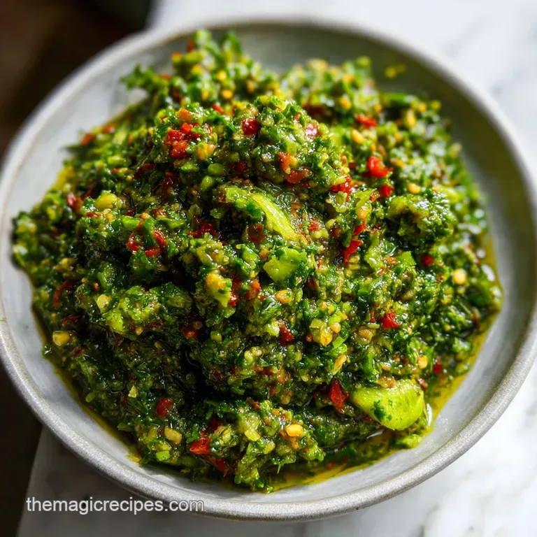 A small rustic ceramic bowl filled with aromatic saut&eacute;ed vegetables, glossy sheen, and a sprig of fresh parsley.