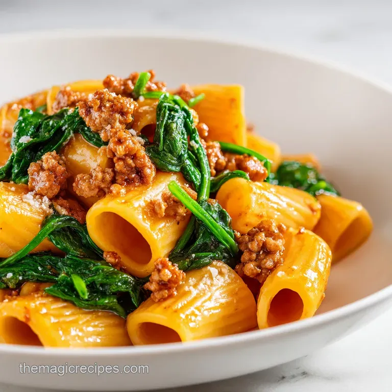 Pumpkin Sausage Rigatoni: Creamy and Healthy