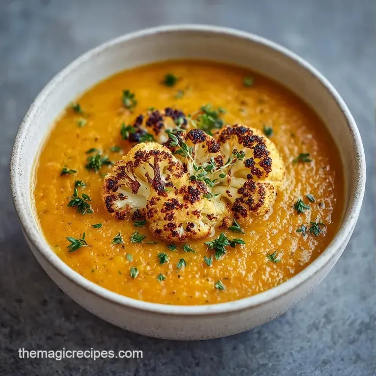 A smooth orange soup in a modern bowl paired with toasted sourdough bread on a rustic grey linen tablecloth.