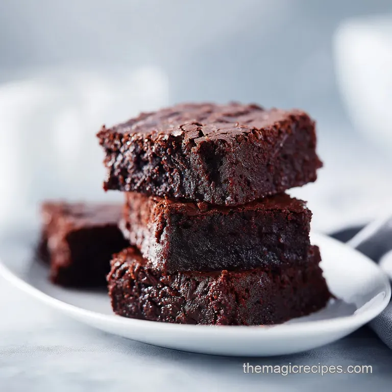Rich and Fudgy Brownies: Dark Chocolate