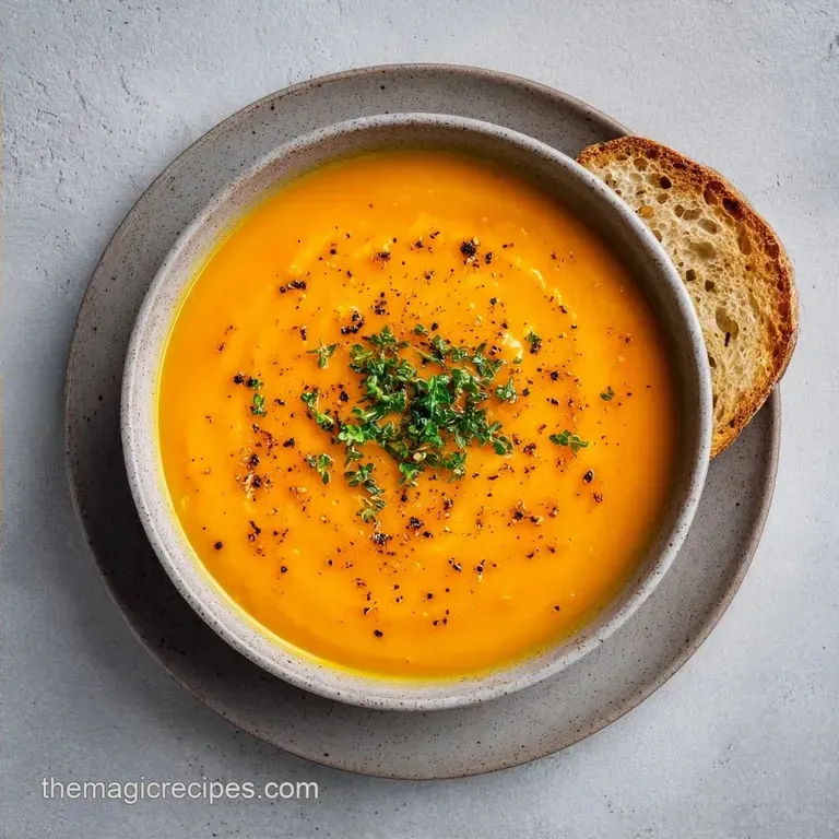 Sheet Pan Roasted Butternut Squash Soup: Velvety