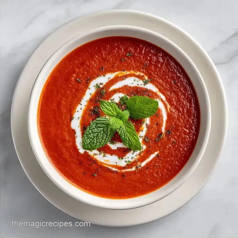 Roasted Tomato Vegetable Soup: Charred and Velvety