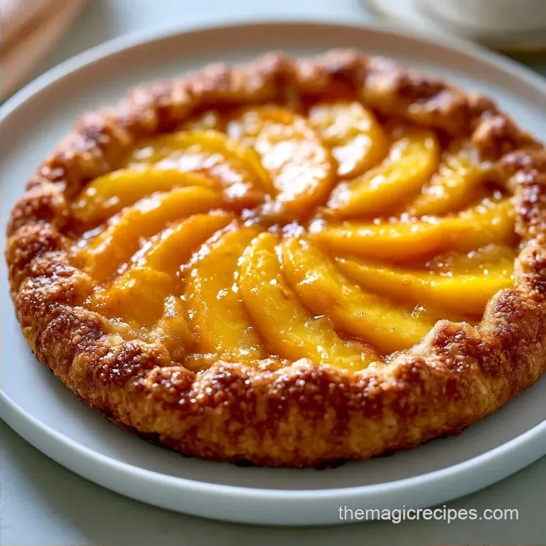 Flaky Rustic Peach Galette Pie