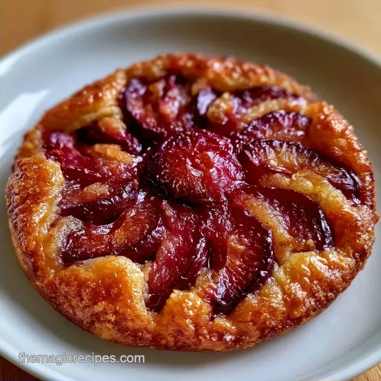 Rustic Summer Plum Tart: French Style