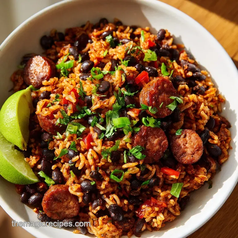 Black Beans and Rice with Sausage