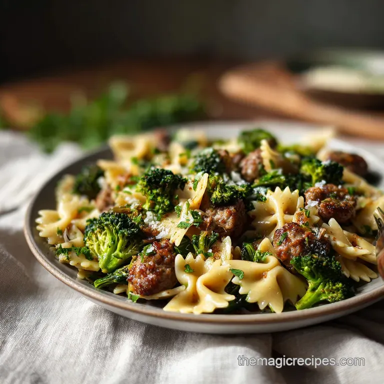 Sausage Broccoli Farfalle: Savory and Fresh