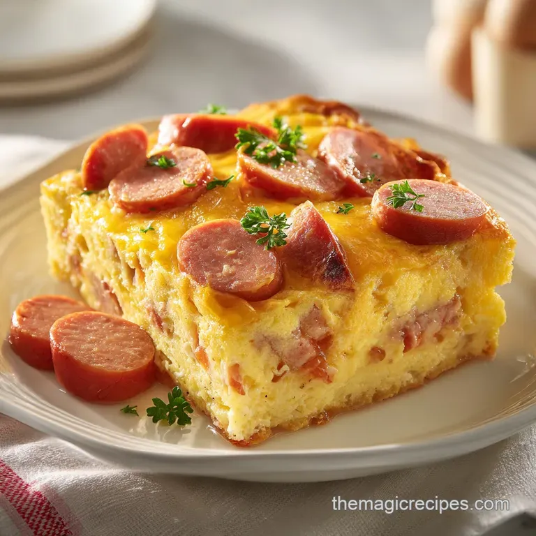 Sausage Egg Casserole: Velvety Custard