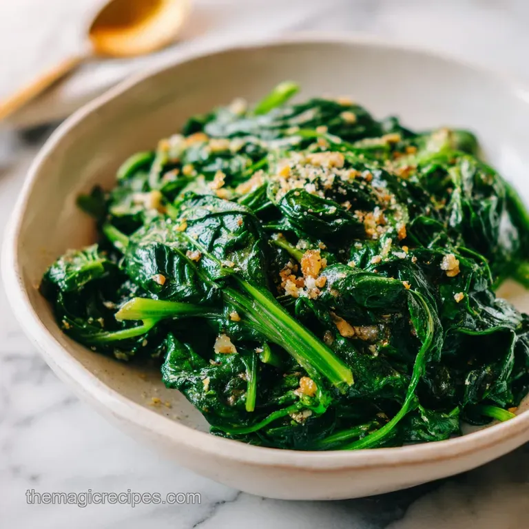 Sauteed Spinach: Silky and Garlic-Forward
