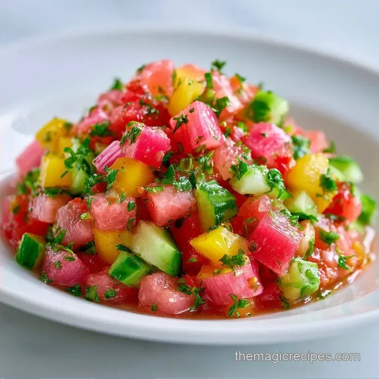 Homemade Savory Rhubarb Salsa: Zesty and Crisp