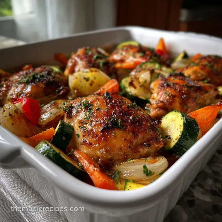 The Best Sheet Pan Chicken Recipe presentation