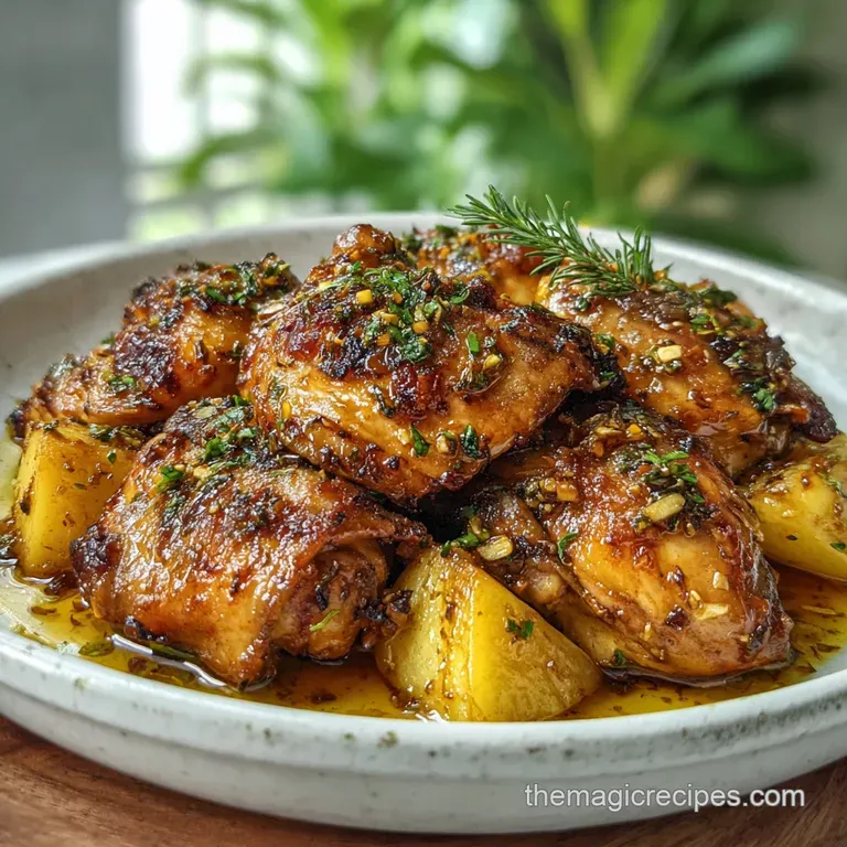 Sheet Pan Chicken Roast: Sticky Glaze