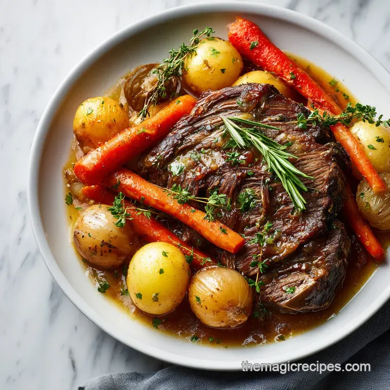 Slow Cooker Pot Roast: Tender and Savory