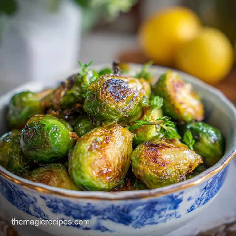 Easy Smashed Roasted Brussels Sprouts