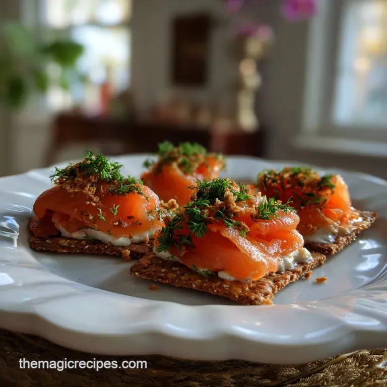 NYE Appetizer with Smoked Salmon