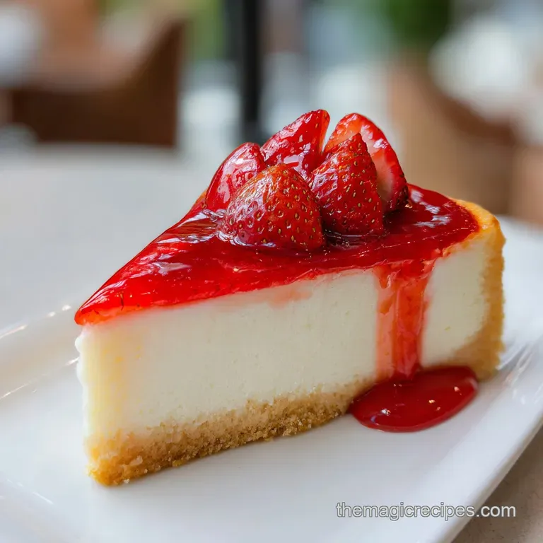 Strawberry New York Cheesecake: Silky and Rich