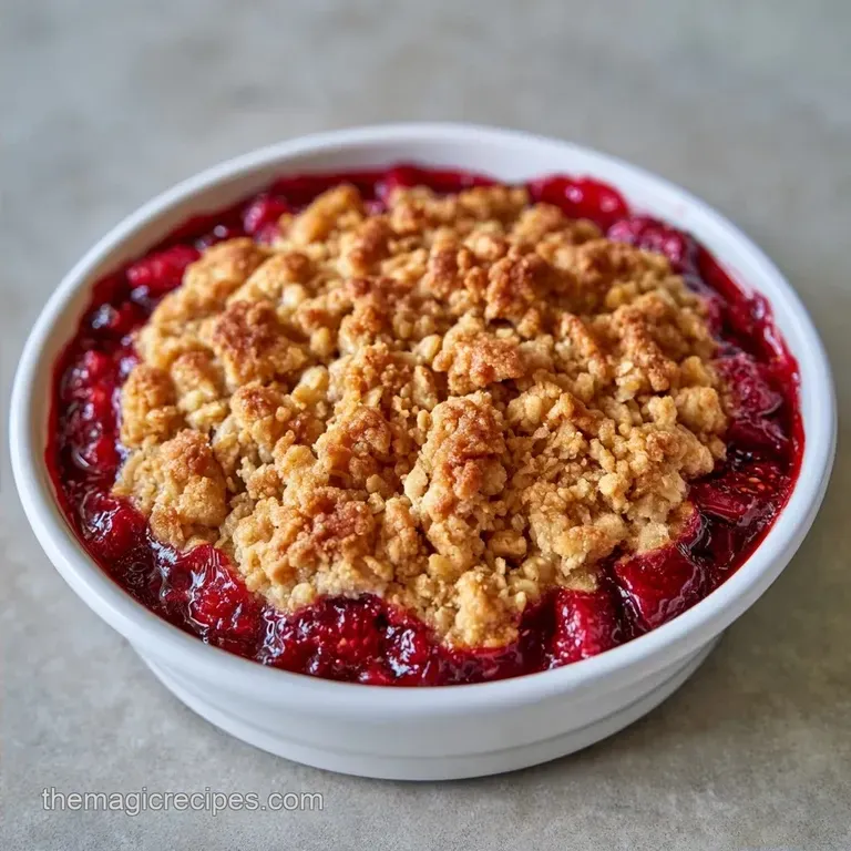 Guilt-Free Potluck Strawberry Rhubarb Crisp