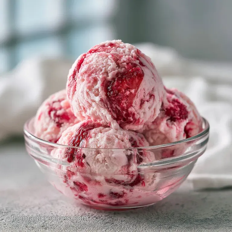 Strawberry Rhubarb Gelato: Ultra-Creamy