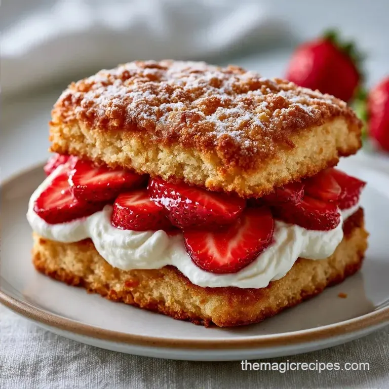 Strawberry Whipped Cream Shortcake: Fluffy