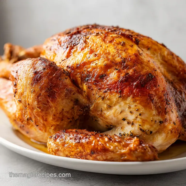 Succulent Roast Turkey with Glass-Like Skin