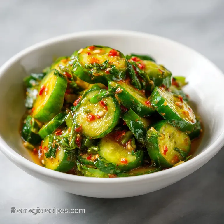 Sweet and Spicy Cucumber Salad