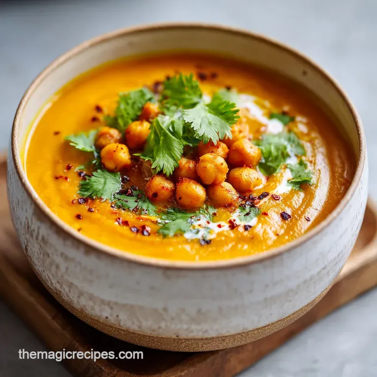 A serving of rich, fragrant sweet potato curry, garnished with cilantro and served alongside fluffy white rice, steaming g...