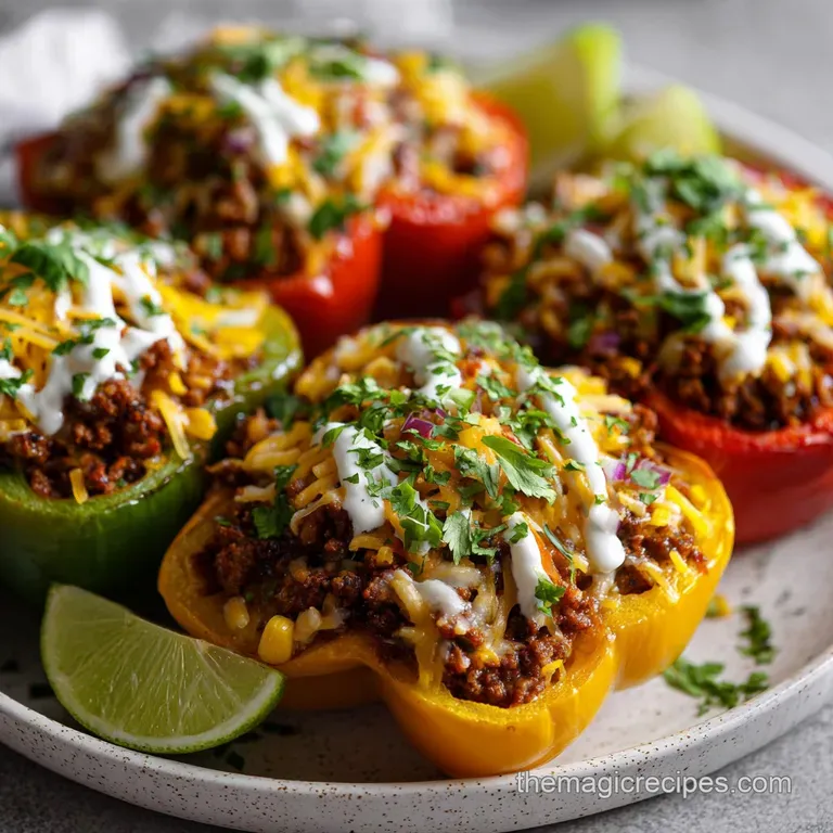 Taco Stuffed Peppers: Juicy & Vibrant