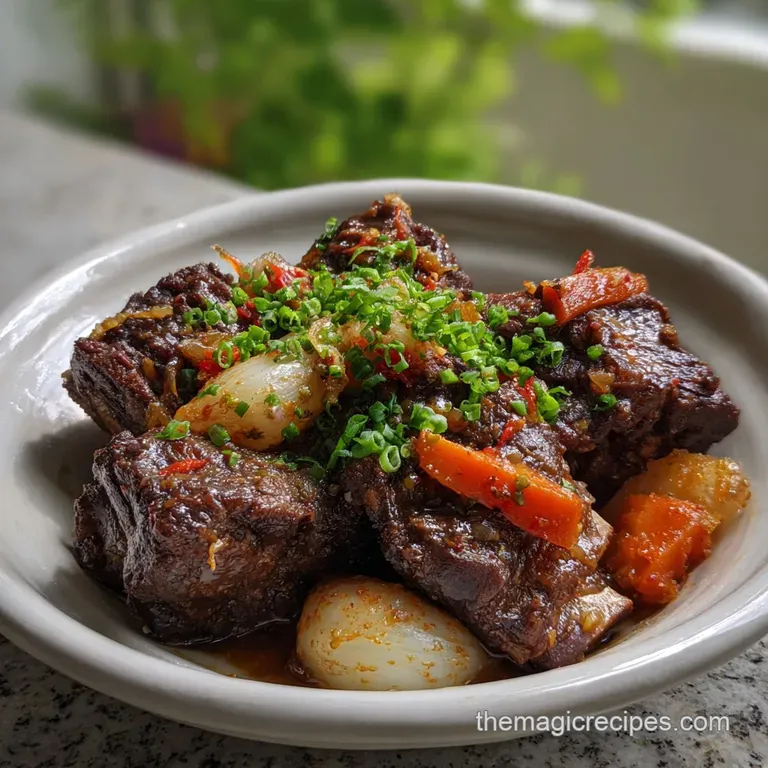 Butter-Tender Korean Short Ribs Recipe presentation