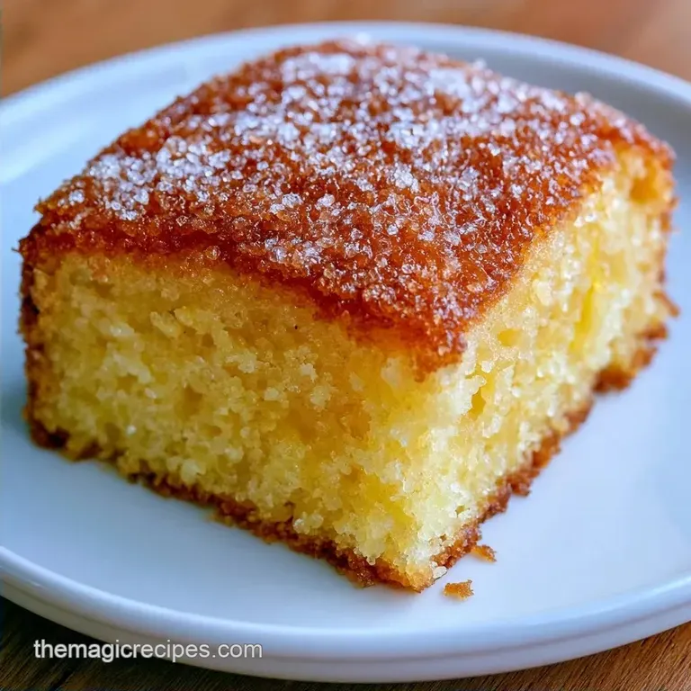 Moist Traditional Lemon Drizzle Cake