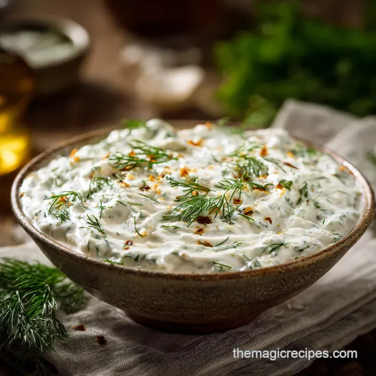 Dill Dip: the Ultimate Creamy Fresh Recipe presentation
