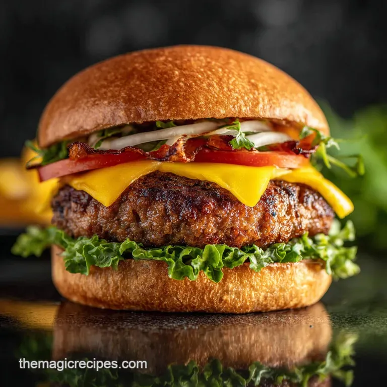 Burger Patty Masterclass: How to Get a Pub-Style Juicy Burger presentation