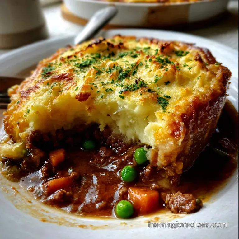 Ground Beef Recipes: Proper Pub-Style Cottage Pie presentation