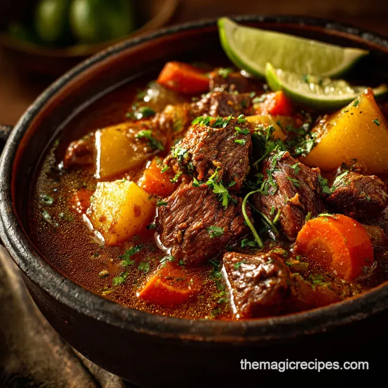 Carne Guisada: the Ultimate Recipe for Rich Slow-Simmered Latin Beef Gravy presentation