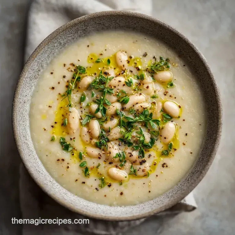White Bean Roasted Garlic Soup: Nourishing and Hearty