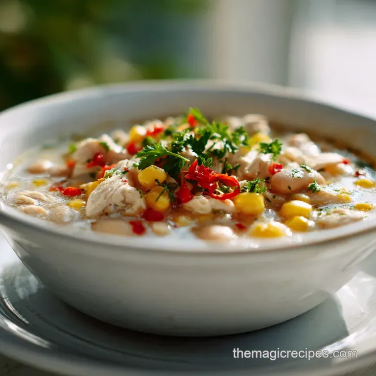 White Chicken Chili: Velvety & Zingy