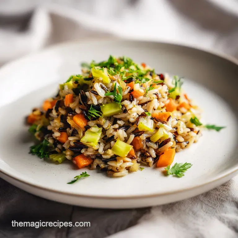 Wild Rice Pilaf with Mushrooms and Pecans