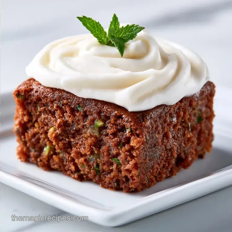 Moist Zucchini Cake with Cream Cheese Frosting